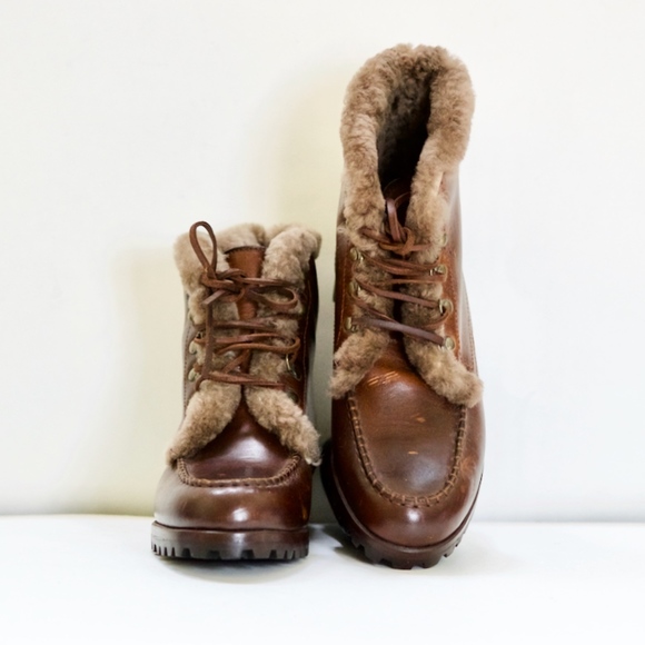 cole haan fur boots